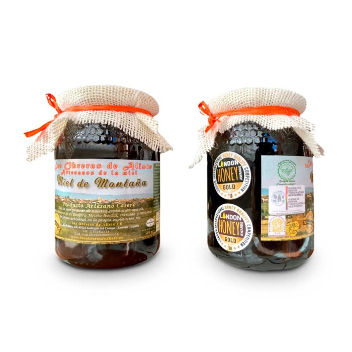 Pacote de dois frascos de ½ kg de Mel de Montanha